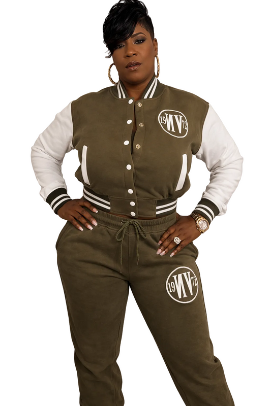 NVIZIBLE Cropped Jacket Varsity Set